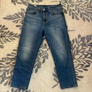 Levi’s Premium 501 Original Cropped Jeans 28 X 26